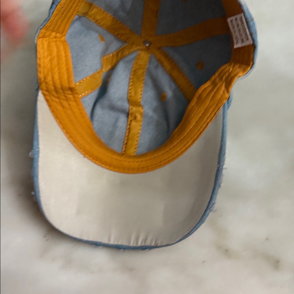 Stylish Denim Cap with Rhinestones and Jamaica ๐ฏ๐ฒ Flag Patch - Picture 5 of 13